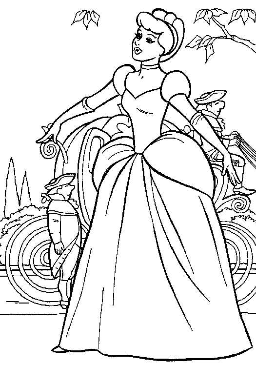 Cinderella 2 Kids Coloring Pages 2