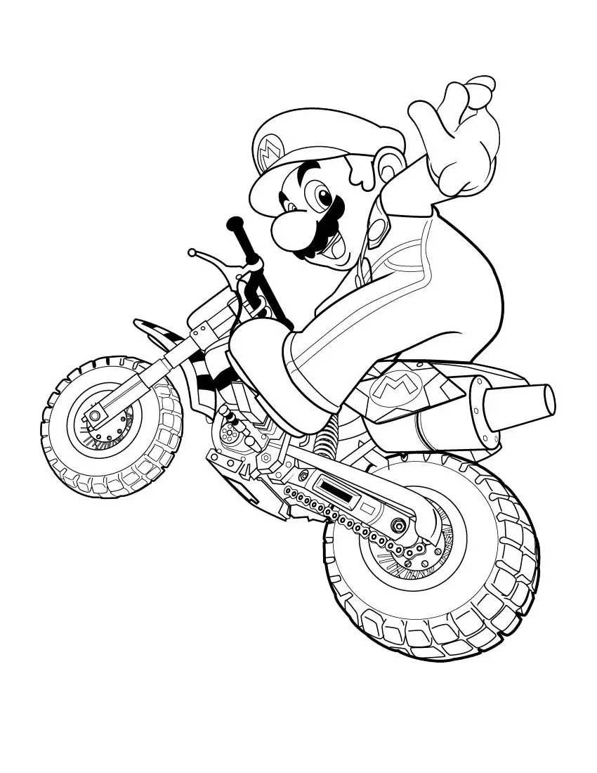 Mario Coloring Pages 9