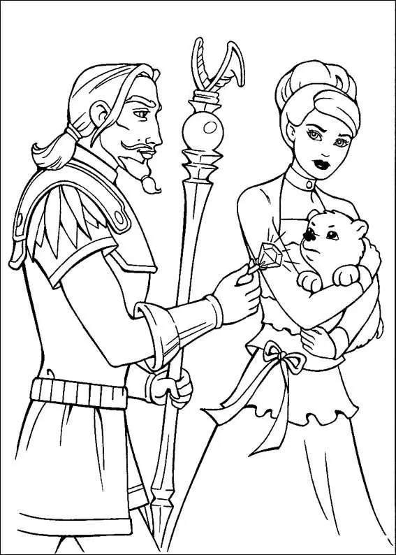 Barbie and The Magic Pegasus Kids Coloring Pages 9