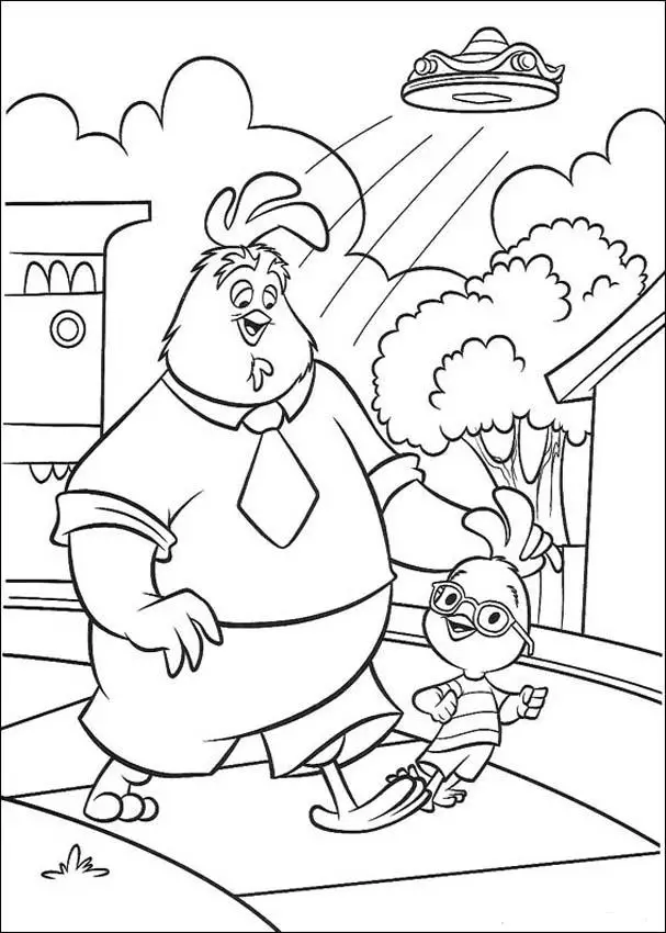 Chicken Little Kids Coloring Pages 8