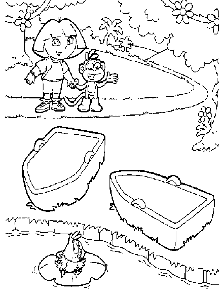 Dora Coloring Pages 7