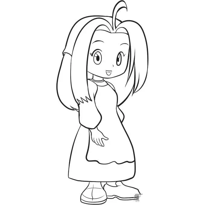 Harvest Moon Kids Coloring Pages 8