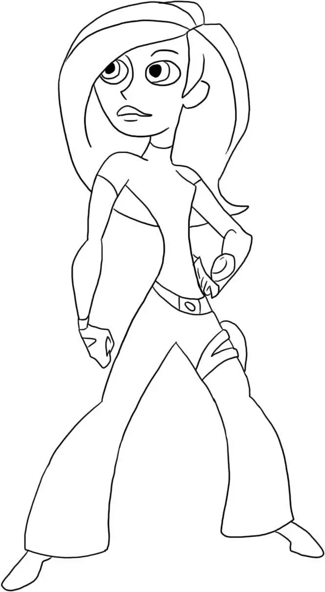 Kim Possible Kids Coloring Pages 1