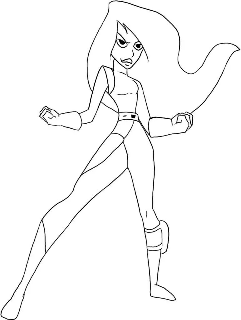 Kim Possible Kids Coloring Pages 3