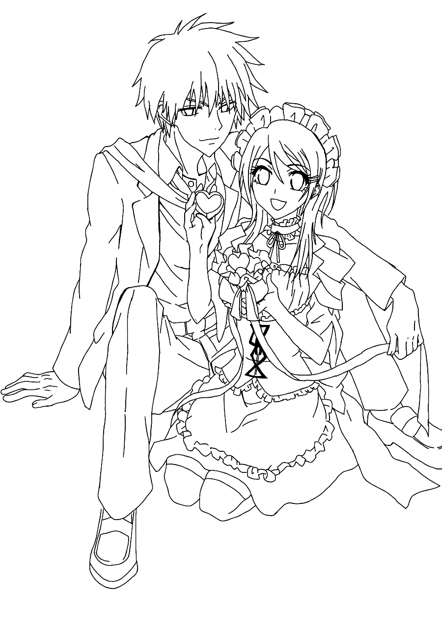 Maid Sama Kids Coloring Pages 7