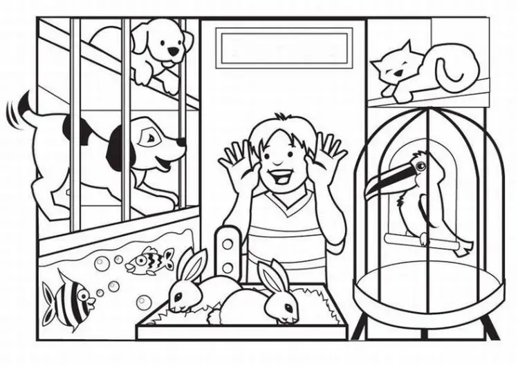Pets Coloring Pages 4