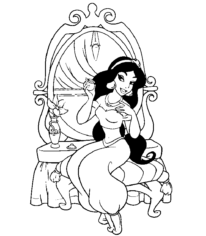 Princess Coloring Pages 8