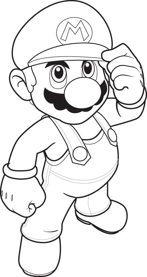 Super Mario Kids Coloring Pages 3