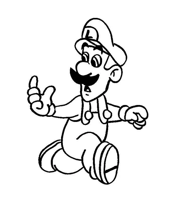 Super Mario Kids Coloring Pages 4
