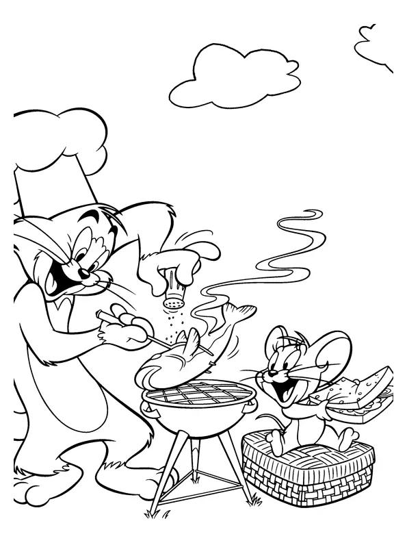 Tom and Jerry The Movie Kids Coloring Pages 2