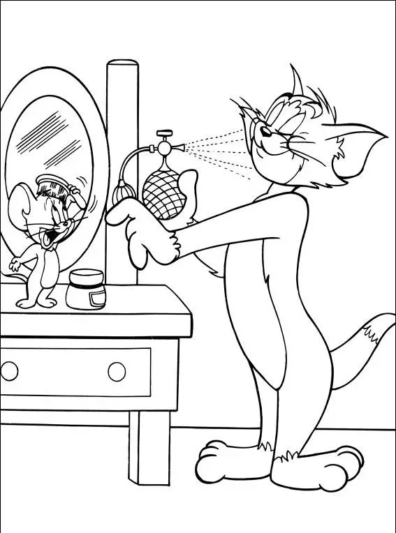 Tom and Jerry The Movie Kids Coloring Pages 3